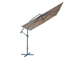 Slunečník kovový 8080 - 270x270cm - béžový Rojaplast - vše pro venkovní posezení na zahradě a na terase