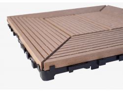 WPC dlaždice 300x300 mm, barva timber Nextwood - vše pro venkovní posezení na zahradě a na terase