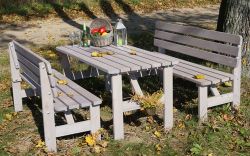 VIKING stůl ŠEDÝ - 150 cm Rojaplast - vše pro venkovní posezení na zahradě a na terase