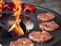 Ohniště s grilem SANTOS Cookking - vše pro venkovní posezení na zahradě a na terase
