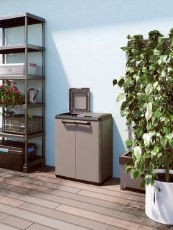 Recyklační koš SPLIT CABINET BASIC Keter - vše pro venkovní posezení na zahradě a na terase