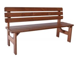 VIKING LAKOVANÁ lavice - 150 cm Rojaplast - vše pro venkovní posezení na zahradě a na terase