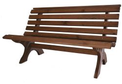 RETRO dřevěná lavice - MOŘENÁ Rojaplast - vše pro venkovní posezení na zahradě a na terase